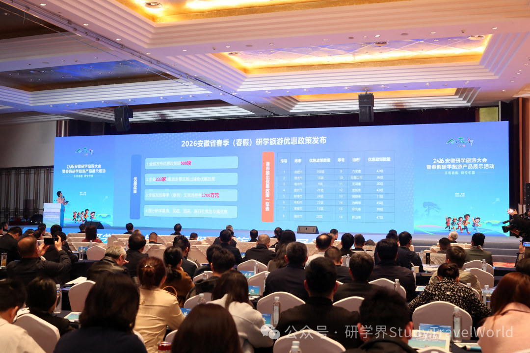 2026安徽研学旅游大会暨春假研学旅游产品展示活动举办